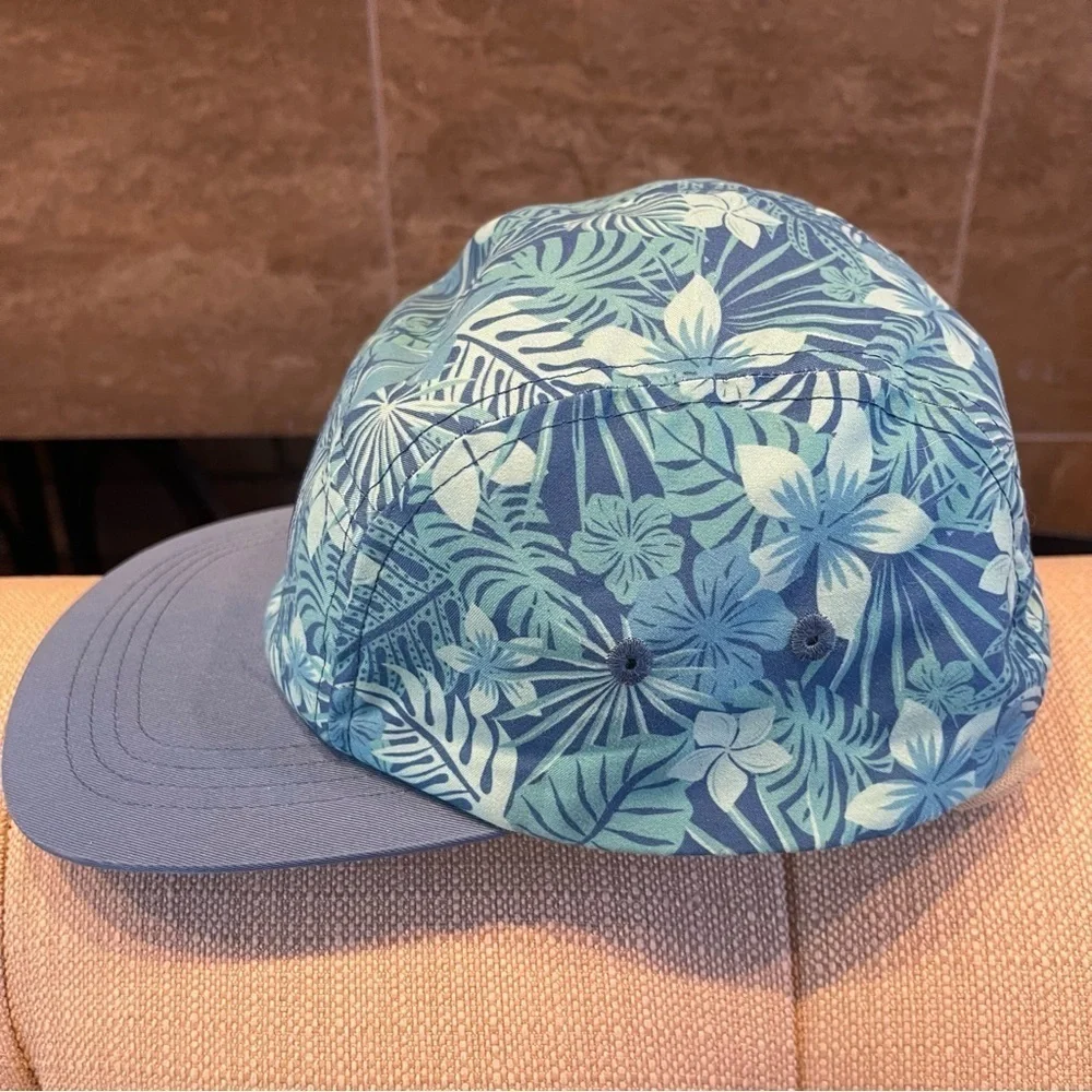 Disney Park Stitch Five Panel Baseball Hat Cap Light Blue Lilo Surf Chill Repeat